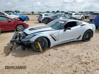 2018 Chevrolet Corvette Z06 3LZ with VIN 1G1YU2D61J5300614, listed as a Copart auction lot 63853985 with Not provided miles and Salvage title. Bid and sale history available at DreamBid. Image 1.