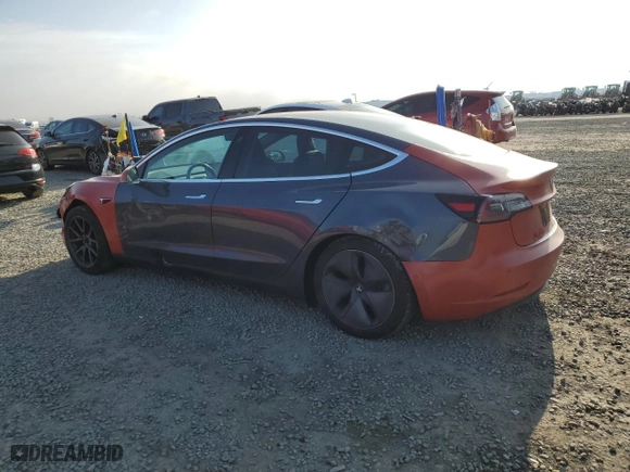 2018 Tesla Model 3 Long Range Battery with VIN 5YJ3E1EB3JF103849, listed as a Copart auction lot 50166385 with 70,466 mi miles and Salvage Title. Bid and sale history available at carsss.com. Image 2.