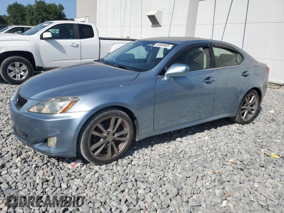2008 Lexus IS 250 with VIN JTHBK262682078241, listed as a Copart auction lot 54893905 with 107,505 mi miles and Salvage Title. Bid and sale history available at carsss.com. Image 1.