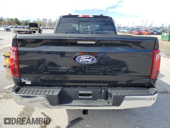 2024 Ford F-150 XLT with VIN 1FTFW3L53RKF29624, listed as a Copart auction lot 50203775 with 2,344 mi miles and Salvage Title. Bid and sale history available at carsss.com. Image 6.