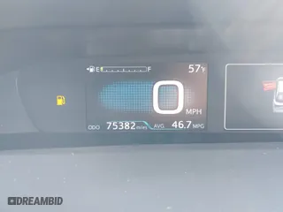 2019 Toyota Prius L Eco with VIN JTDKARFU2K3075756, listed as a IAAI auction lot 41459946 with 75,382 mi miles. Bid and sale history available at carsss.com. Image 16.