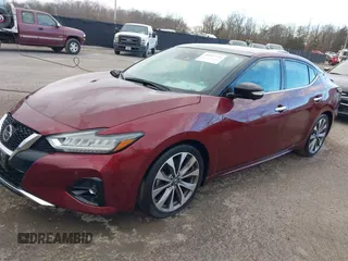 2020 Nissan Maxima Platinum with VIN 1N4AA6FV1LC377694, listed as a IAAI auction lot 40997776 with 14,321 mi miles and . Bid and sale history available at DreamBid. Image 2.