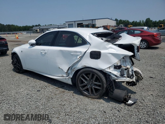 2017 Lexus IS 200t with VIN JTHBA1D22H5056977, listed as a Copart auction lot 58803545 with 77,094 mi miles and Salvage title. Bid and sale history available at DreamBid. Image 2.