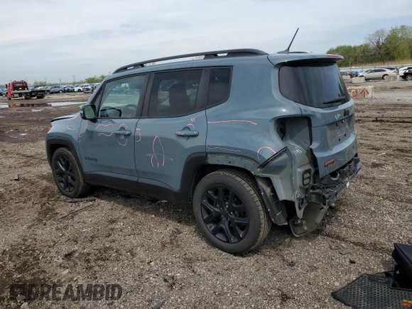2017 Jeep Renegade Latitude z VIN ZACCJABB7HPG01636, wystawiony jako Copart lot #55646815 z przebiegiem 79 194 mil mil oraz Szkoda całkowita • Salvage title. Historia ofert i sprzedaży dostępna na DreamBid. Obrazek 2.