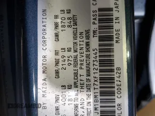 2015 Mazda 3 i SV with VIN JM1BM1T7XF1273445, listed as a Copart auction lot 50573685 with 81,701 mi miles and Salvage Title. Bid and sale history available at carsss.com. Image 12.