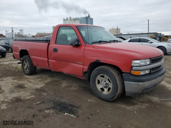 2002 Chevrolet Silverado 1500 with VIN 1GCEC14W72Z119843, listed as a Copart auction lot 41802605 with 0 mi miles and Salvage Title. Bid and sale history available at carsss.com. Image 4.