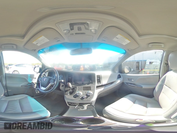 2015 Toyota Sienna Limited with VIN 5TDDK3DCXFS114708, listed as a Copart auction lot 55411465 with Not Provided miles and Salvage Title. Bid and sale history available at DreamBid. Image 16.
