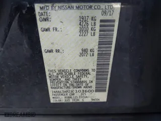 2018 Nissan Altima 2.5 SV with VIN 1N4AL3AP2JC103600, listed as a IAAI auction lot 41833390 with 276,014 mi miles. Bid and sale history available at carsss.com. Image 9.