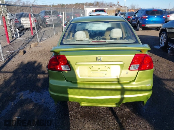 2004 Honda Civic VP with VIN 1HGES16334L006663, listed as a IAAI auction lot 41813852 with 293,368 mi miles. Bid and sale history available at carsss.com. Image 16.