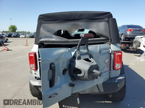 2021 Ford Bronco with VIN 1FMDE5BH0MLA73646, listed as a Copart auction lot 52764735 with 60,607 mi miles and Salvage title. Bid and sale history available at DreamBid. Image 6.