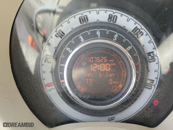 2012 FIAT 500 Pop with VIN 3C3CFFAR7CT348904, listed as a Copart auction lot 42577845 with NaN miles and Salvage Title. Bid and sale history available at carsss.com. Image 9.