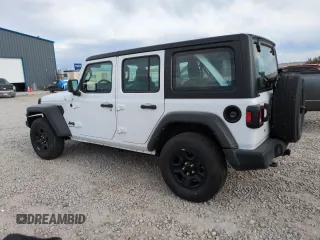 2023 Jeep Wrangler Sport S with VIN 1C4HJXDN5PW678653, listed as a Copart auction lot 57464705 with 22,154 mi miles and Salvage title. Bid and sale history available at DreamBid. Image 2.
