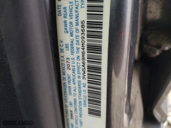 2004 Volkswagen Jetta Sedan GLS with VIN 3VWSA69M64M093685, listed as a Copart auction lot 81582084 with 119,870 mi miles and Salvage Title. Bid and sale history available at carsss.com. Image 14.