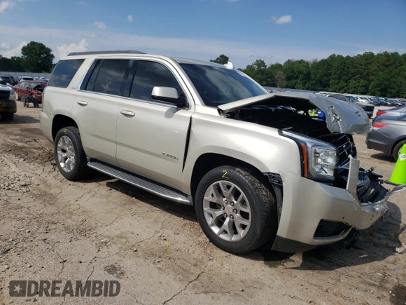 2015 GMC Yukon SLE with VIN 1GKS1AKCXFR684096, listed as a Copart auction lot 58341364 with 0 mi miles and Salvage Title. Bid and sale history available at carsss.com. Image 4.