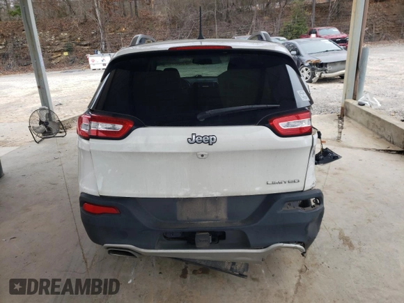 2016 Jeep Cherokee Limited with VIN 1C4PJLDS3GW126482, listed as a Copart auction lot 89387995 with 191,794 mi miles and Salvage Title. Bid and sale history available at carsss.com. Image 6.