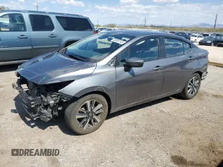 2021 Nissan Versa SV with VIN 3N1CN8EVXML830398, listed as a Copart auction lot 58930145 with 71,093 mi miles and Salvage title. Bid and sale history available at DreamBid. Image 1.