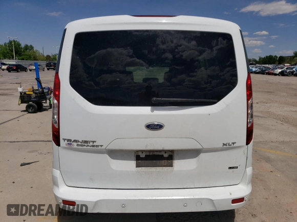 2015 Ford Transit Connect XLT with VIN NM0GE9F78F1198030, listed as a Copart auction lot 55994265 with 187,440 mi miles and Salvage title. Bid and sale history available at DreamBid. Image 6.