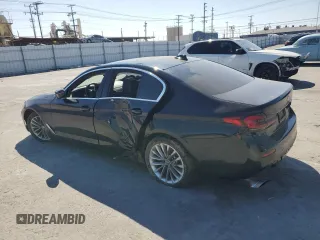 2021 BMW 5 Series 530i with VIN WBA53BH06MWW97316, listed as a Copart auction lot 46530955 with 72,891 mi miles and Salvage title. Bid and sale history available at DreamBid. Image 2.