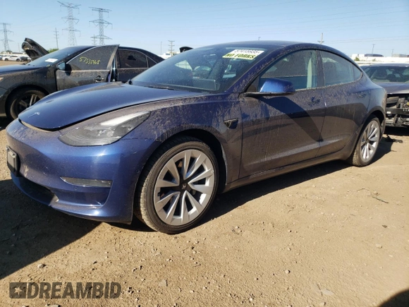 2022 Tesla Model 3 z VIN 5YJ3E1EA4NF304558, wystawiony jako Copart lot #57415935 z przebiegiem 101 771 mil mil oraz Czysty tytuł • Clean title. Historia ofert i sprzedaży dostępna na DreamBid. Obrazek 1.