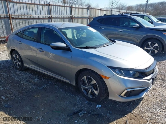 2019 Honda Civic Sedan LX with VIN 2HGFC2F66KH543815, listed as a IAAI auction lot 41883765 with 83,762 mi miles. Bid and sale history available at carsss.com. Image 1.