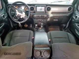2021 Jeep Wrangler Unlimited Willys with VIN 1C4HJXDM6MW628041, listed as a Copart auction lot 58548475 with 22,697 mi miles and Salvage title. Bid and sale history available at DreamBid. Image 9.