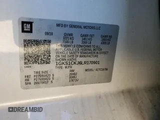 2020 GMC Yukon Denali with VIN 1GKS1CKJ6LR170901, listed as a Copart auction lot 76034594 with 118,738 mi miles and Salvage Title. Bid and sale history available at carsss.com. Image 14.