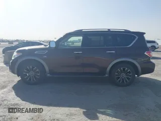 2017 Nissan Armada Platinum with VIN JN8AY2NF1H9302575, listed as a IAAI auction lot 41826613 with 109,914 mi miles. Bid and sale history available at carsss.com. Image 14.