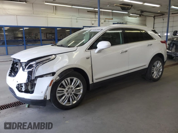 2017 Cadillac XT5 Premium Luxury AWD with VIN 1GYKNERS8HZ182429, listed as a Copart auction lot 53484205 with 133,859 mi miles and Salvage Title. Bid and sale history available at carsss.com. Image 1.