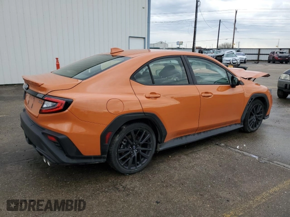 2022 Subaru WRX Premium with VIN JF1VBAH66N8027250, listed as a Copart auction lot 86513694 with 14,669 mi miles and Salvage Title. Bid and sale history available at carsss.com. Image 3.
