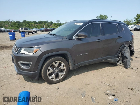 2017 Jeep Compass Limited с VIN 3C4NJDCB1HT688595, выставлен на аукционе Copart как лот 58960745 с пробегом 84 565 миль миль и Списание • Salvage title. История ставок и продаж доступна на DreamBid. Изображение 1.