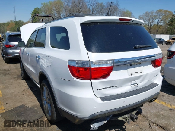 2013 Dodge Durango Crew with VIN 1C4RDHDG8DC698668, listed as a IAAI auction lot 41876841 with 160,012 mi miles and . Bid and sale history available at DreamBid. Image 3.