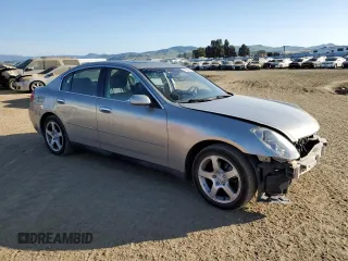 2003 Infiniti G35 w/Leather with VIN JNKCV51E33M325338, listed as a Copart auction lot 48560235 with 150,025 mi miles and Salvage Title. Bid and sale history available at carsss.com. Image 4.