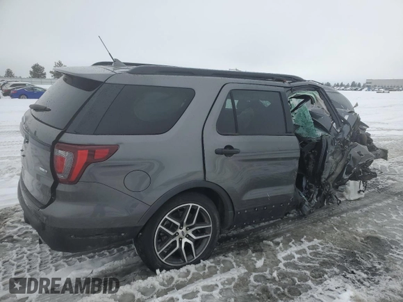 2018 Ford Explorer Sport z VIN 1FM5K8GT4JGC07574, wystawiony jako Copart lot #45888085 z przebiegiem Nie podano mil oraz Szkoda całkowita • Salvage title. Historia ofert i sprzedaży dostępna na DreamBid. Obrazek 3.