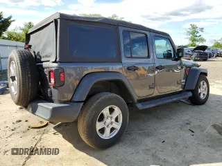 2018 Jeep Wrangler Unlimited Sport S with VIN 1C4HJXDG9JW273212, listed as a Copart auction lot 57762035 with 79,678 mi miles and Salvage title. Bid and sale history available at DreamBid. Image 3.