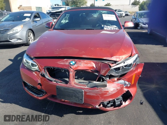2018 BMW 2 Series 230i with VIN WBA2M7C55JVD51262, listed as a IAAI auction lot 41343333 with 29,537 mi miles. Bid and sale history available at carsss.com. Image 12.