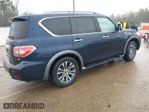 2020 Nissan Armada SL with VIN JN8AY2ND3L9110873, listed as a IAAI auction lot 41272945 with 109,968 mi miles. Bid and sale history available at carsss.com. Image 4.