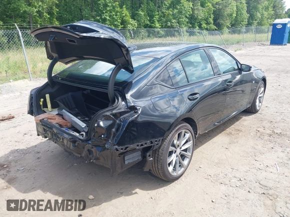 2024 Cadillac CT5 Sport z VIN 1G6DP5RK3R0127081, wystawiony jako IAAI lot #42319697 z przebiegiem 4 093 mil mil oraz . Historia ofert i sprzedaży dostępna na DreamBid. Obrazek 4.