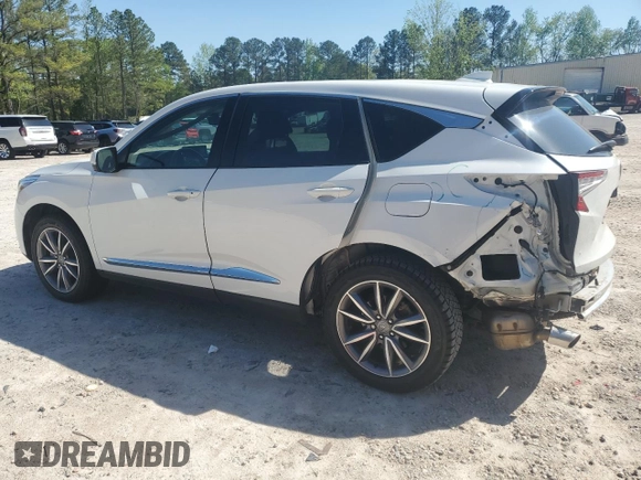 2021 Acura RDX Technology with VIN 5J8TC2H5XML046781, listed as a Copart auction lot 52187775 with 58,995 mi miles and Salvage title. Bid and sale history available at DreamBid. Image 2.