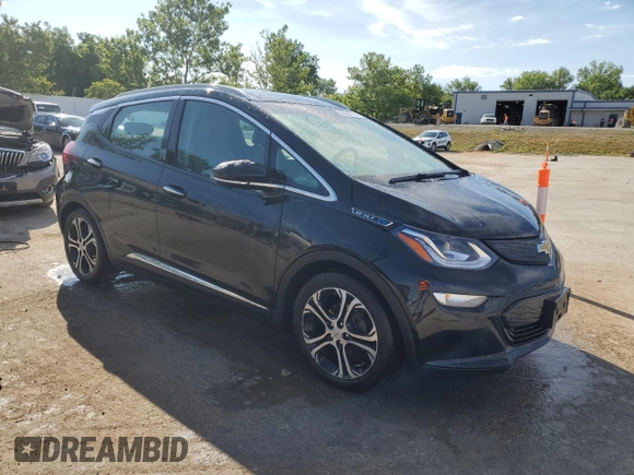 2021 Chevrolet Bolt EV Premier with VIN 1G1FZ6S04M4109942, listed as a Copart auction lot 60393574 with 46,871 mi miles and Salvage title. Bid and sale history available at DreamBid. Image 4.
