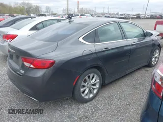2015 Chrysler 200 C with VIN 1C3CCCCG6FN528429, listed as a IAAI auction lot 42048504 with 107,145 mi miles. Bid and sale history available at carsss.com. Image 4.