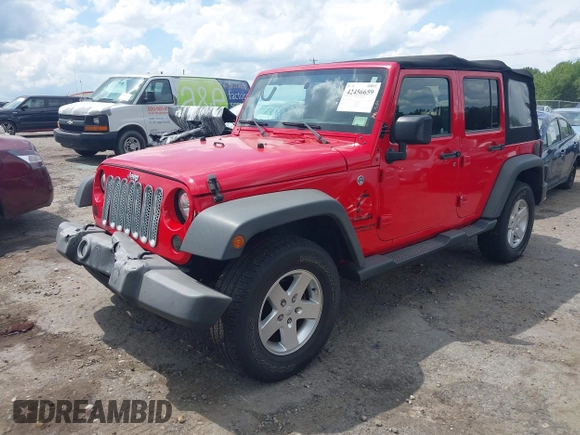 2016 Jeep Wrangler Unlimited Sport z VIN 1C4BJWDG0GL176104, wystawiony jako IAAI lot #42456659 z przebiegiem 116 902 mil mil oraz . Historia ofert i sprzedaży dostępna na DreamBid. Obrazek 17.