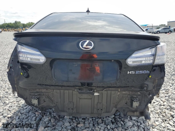 2011 Lexus HS 250h with VIN JTHBB1BA3B2048239, listed as a Copart auction lot 53230695 with 274,110 mi miles and Salvage Title. Bid and sale history available at carsss.com. Image 6.
