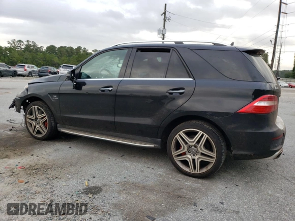 2015 Mercedes-Benz M 63 AMG with VIN 4JGDA7EB0FA440509, listed as a Copart auction lot 73954174 with 74,650 mi miles and Salvage Title. Bid and sale history available at carsss.com. Image 2.