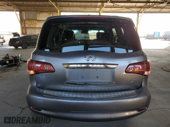 2012 Infiniti QX56 7-passenger with VIN JN8AZ2NF9C9515733, listed as a Copart auction lot 78267924 with 147,493 mi miles and Clean Title. Bid and sale history available at carsss.com. Image 6.