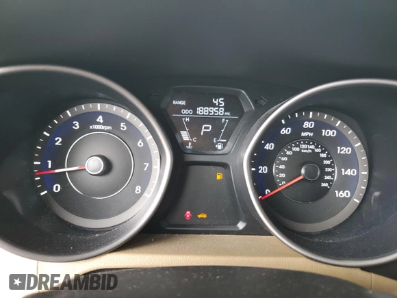2013 Hyundai Elantra GLS with VIN 5NPDH4AE9DH334161, listed as a Copart auction lot 62475005 with 188,958 mi miles and Salvage title. Bid and sale history available at DreamBid. Image 9.
