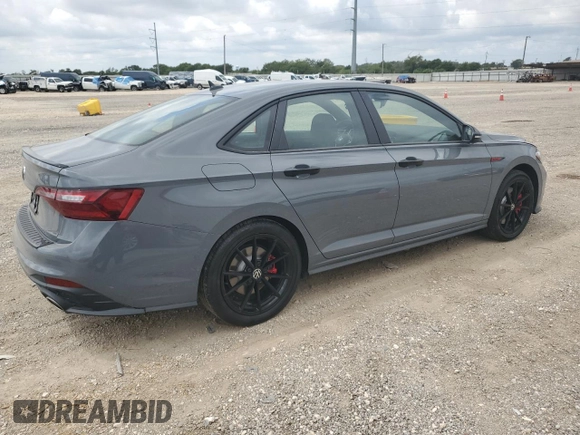2024 Volkswagen Jetta GLI 40th Anniversary Edition with VIN 3VW9T7BU7RM047704, listed as a Copart auction lot 69902454 with 10,885 mi miles and Salvage title. Bid and sale history available at DreamBid. Image 3.