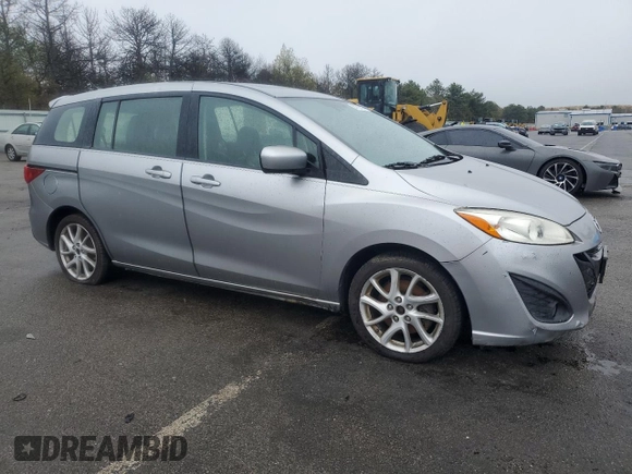 2012 Mazda 5 Grand Touring with VIN JM1CW2DL1C0140011, listed as a Copart auction lot 55792455 with 101,962 mi miles and Clean Title. Bid and sale history available at DreamBid. Image 4.