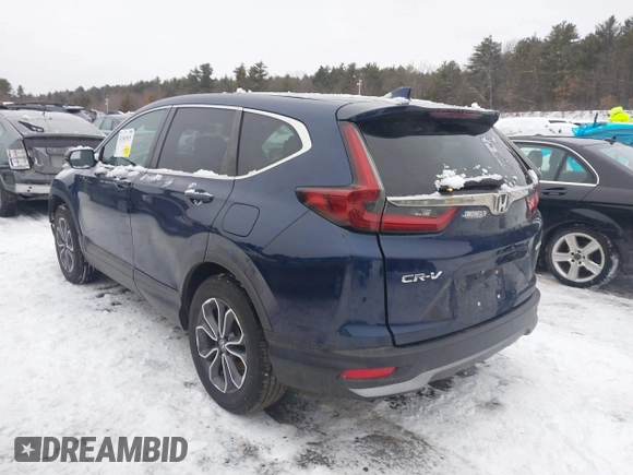 2020 Honda CR-V EX with VIN 2HKRW2H56LH647351, listed as a IAAI auction lot 41565925 with 43,414 mi miles. Bid and sale history available at carsss.com. Image 3.