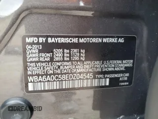 2014 BMW 6 Series 640i z VIN WBA6A0C58EDZ04545, wystawiony jako Copart lot #71086984 z przebiegiem 99 048 mil mil oraz Szkoda całkowita • Salvage title. Historia ofert i sprzedaży dostępna na DreamBid. Obrazek 13.