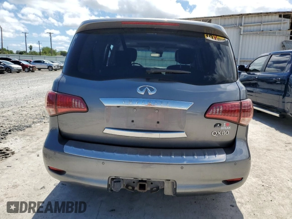 2017 Infiniti QX80 with VIN JN8AZ2NF5H9642681, listed as a Copart auction lot 71200704 with 132,250 mi miles and Salvage Title. Bid and sale history available at carsss.com. Image 6.